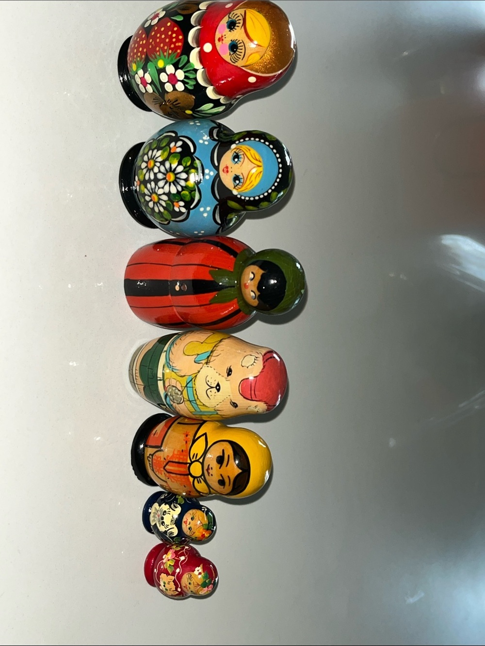 ❤️ 3 for $30 Item 7 Hand-Painted Nesting Doll Set - Multicolor - All included